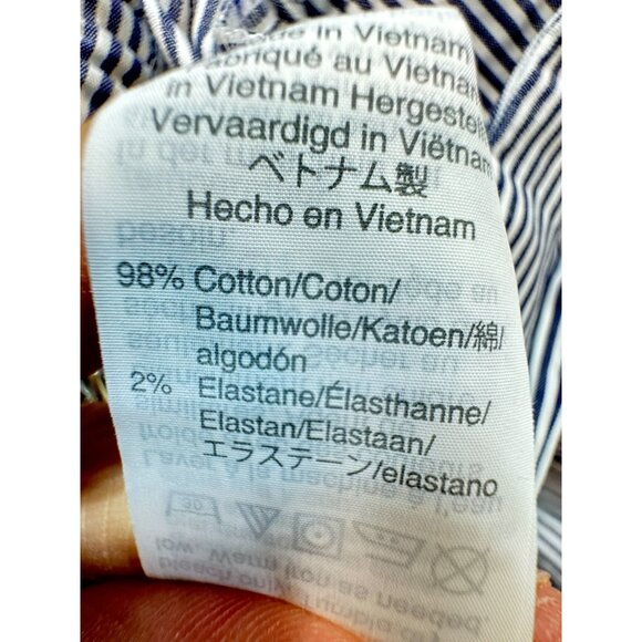 J. Crew Women's Casual Shorts Lightweight Summer Stripe Cotton Size 2 Blue White - Picture 3 of 12